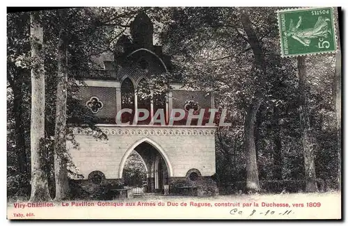 Ansichtskarte AK Viry Chatillon Le pavillon gothique aux armes du Duc de Raguse