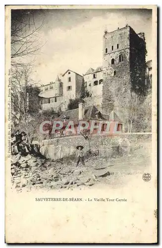 Cartes postales Sauverre De Bearn La Vieille Tour Carree