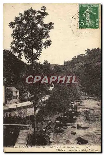 Cartes postales Avallon Les Bords du Cousin a Pontaubert