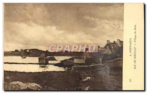 Cartes postales Ile De Brehat Village du Birlo Seevagen