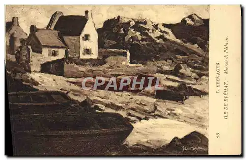 Cartes postales Ile De Brehat Maisons de Pecheurs Seevagen