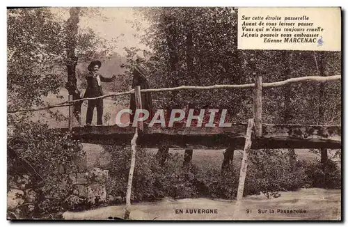 Ansichtskarte AK En Auvergne Sur La Passerelle