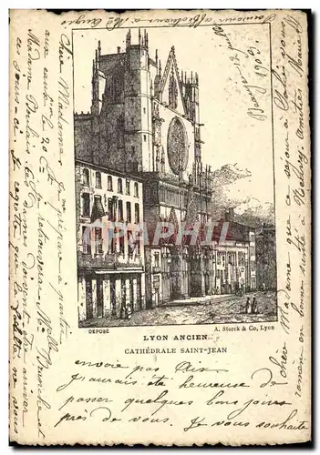 Cartes postales Lyon Ancien Cathedrale Saint Jean