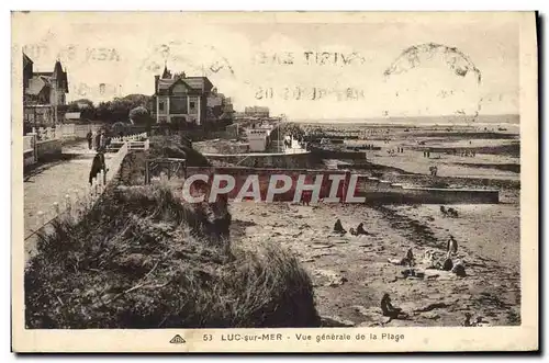 Cartes postales Luc Sur Mer Vue Generale de La Plage