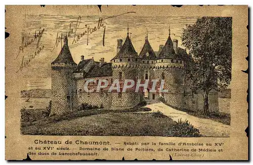 Cartes postales Chateau de Chaumont