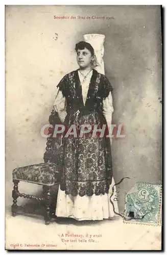 Ansichtskarte AK Souvenir des Fetes de Charite 1906 Parthenay Folklore