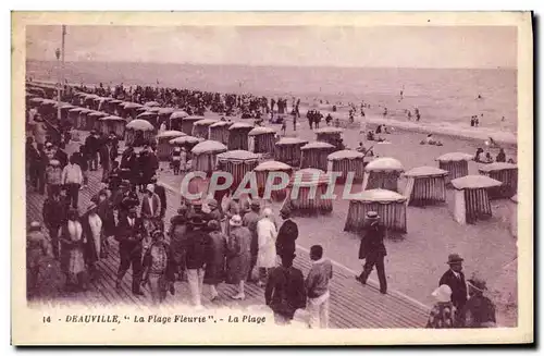 Cartes postales Deauville La Plage Fleure La Plage