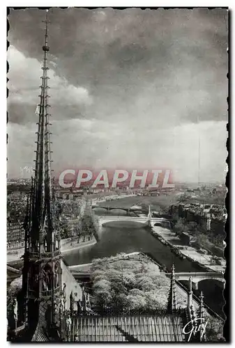 Cartes postales moderne Paris La Seine en amont de Notre Dame