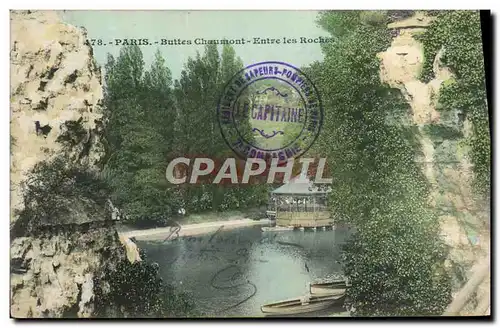 Cartes postales Paris Buttes Chaumont Entre les Roches