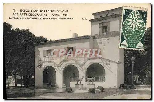Cartes postales Exposition Internationale des Arts decoratifs Pavillon de la Provence Paris