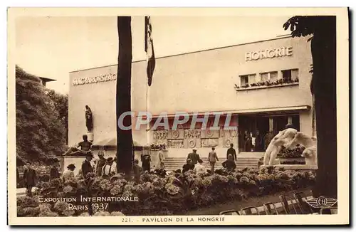 Cartes postales Exposition Internationale Paris 1937 Pavillon De La Hongrie