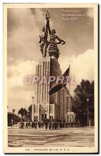 Cartes postales Exposition Internationale Paris 1937 Pavillon De L&#39URSS