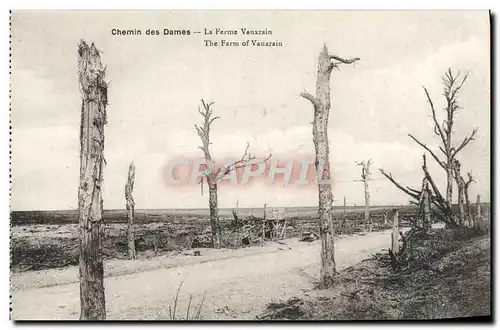 Cartes postales Chemin Des Dames La Ferme Vauxrain Militaria