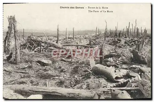 Cartes postales Chemin Des Dames Ferme De La Motte Militaria