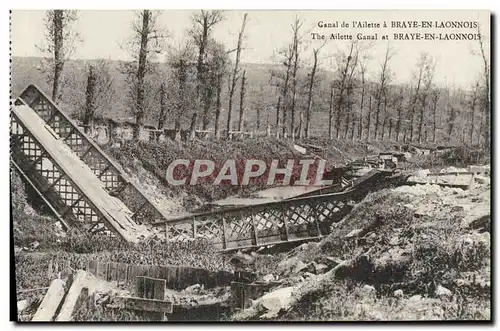 Cartes postales Canal De I&#39Ailette A Braye En Laonnois Militaria