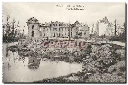 Cartes postales Pinon Entree Du Chateau Militaria