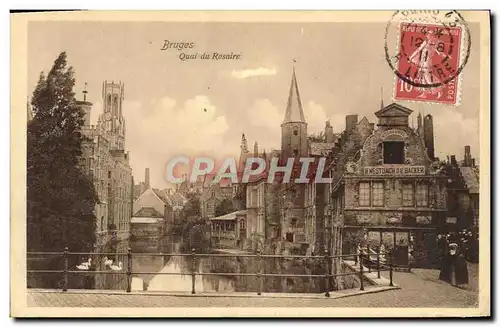 Cartes postales Bruges Quai Du Rosaire