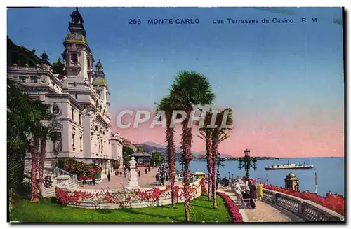 Cartes postales Monte Carlo Les Terrasses Du Casino