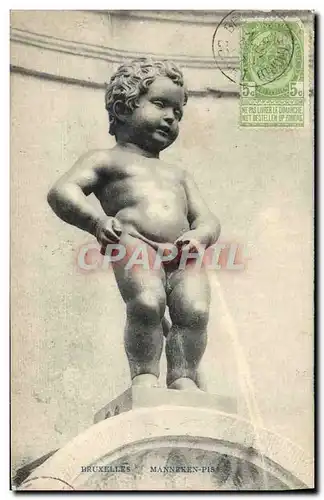 Cartes postales Bruxelles Manneken Pis