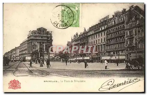 Cartes postales Bruxelles La Place De Brouckere