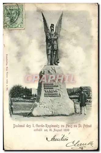 Cartes postales Denkmal Des I Garde Regiments Zu Fuss Zu St Privat