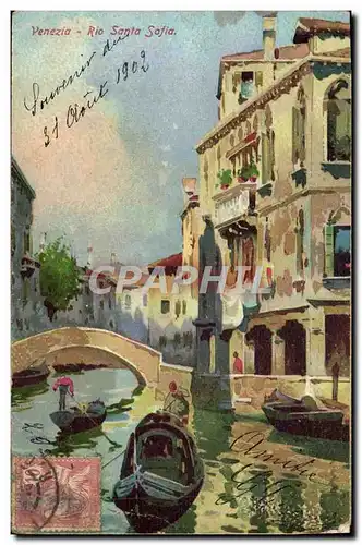 Cartes postales Venezia Rio Santa Sofia