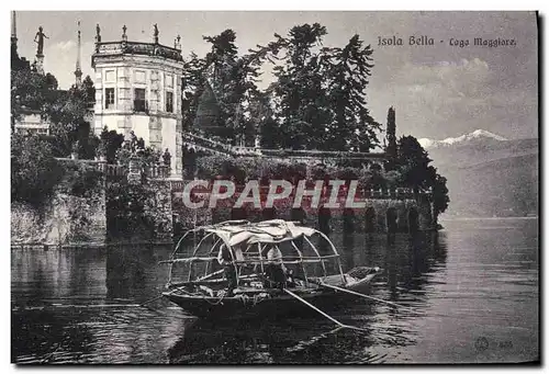 Cartes postales Isola Bella Logo Maggiore Bateau