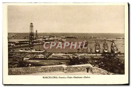 Cartes postales Barcelona Puerto Port Harbour Hafen Bateaux