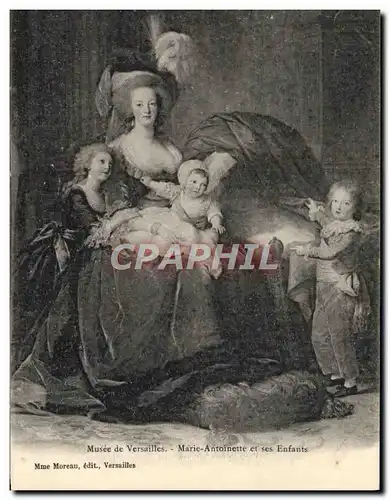 Cartes postales Musee De Versailles Marie Antoinette Et Ses Enfants