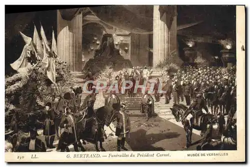 Cartes postales Bertrand Musee De Versailles Funerailles du president Carnot