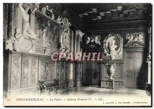 Ansichtskarte AK Fontainebleau Le Palais Galerie Francois 1er