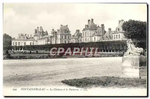 Ansichtskarte AK Fontainebleau Le Chateau Et Le Parterre