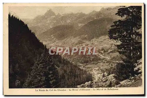 Cartes postales La Route Du Col Du Glandon Le Rivier D&#39Allemont Le Massif De Belledonne