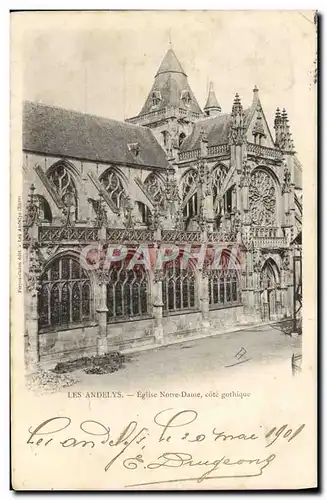 Cartes postales Les Andelys Eglise Notre Dame Cote Gothique