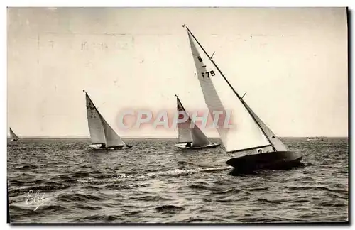 Moderne Karte Arcachon Regates Sur Le Bassin Bateaux