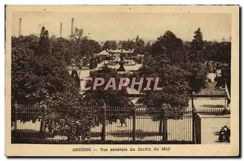 Cartes postales Angers Vue Generale Du Jardin Du Mail