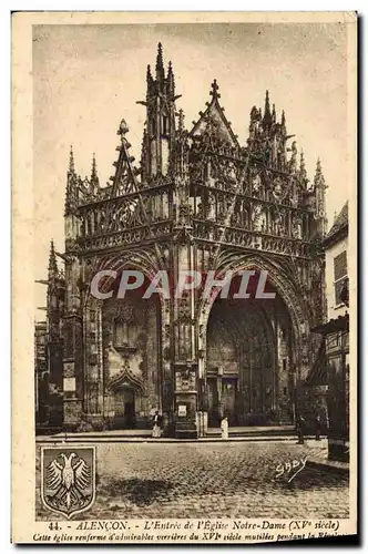 Cartes postales Alencon L&#39Entree De I&#39Eglise