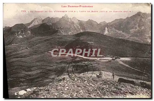 Cartes postales Au Sommet Du Col D&#39Aubisque Latte de Bazen et Gabizos