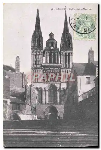 Cartes postales Angers Eglise Saint Maurice