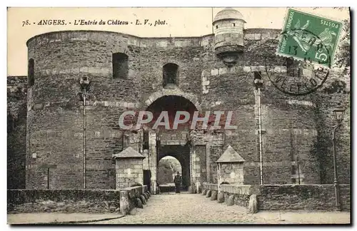 Cartes postales Angers L&#39entree du chateau