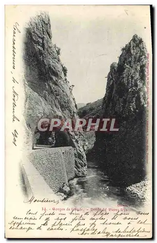 Cartes postales Gorges De l&#39Aude Defile De Pierre Lys