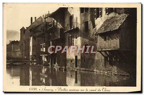 Cartes postales Annecy Vieilles Maisons Sur Le Canal Du Thiou