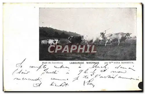 Cartes postales Paris Musee du Luxembourg Labourage Nivernais Rosa Bonheur Vaches