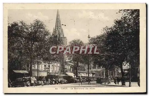 Cartes postales Caen Le Boulevard Des Allies