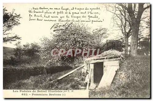 Cartes postales Les Poesies De Botrel Illustrees Pommiers Bretons Botrel