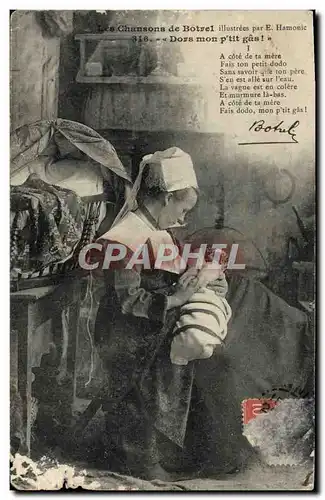 Cartes postales Les Chansons De Botrel Dors Mon P&#39tit Gas Folklore