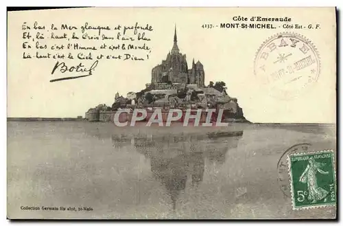 Cartes postales Mont St Michel Cote Est Botrel