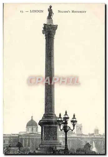 Cartes postales London Nelson&#39s Monument