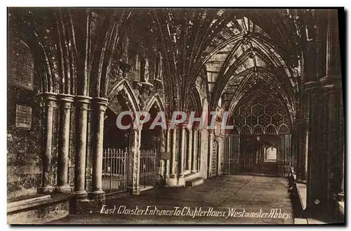 Cartes postales East Cloister Entrance To Chapter House Westminster Abbey London