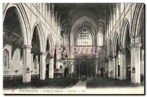 Cartes postales Portsmouth St Mary&#39s Church Interior